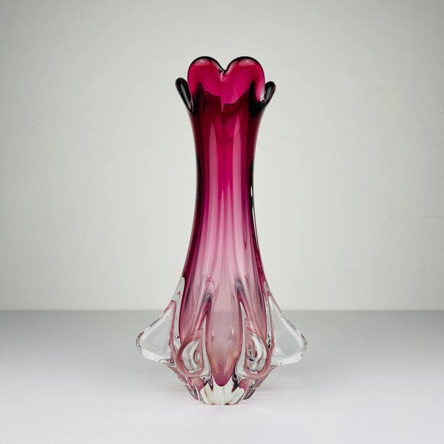 Vintage Murano Glass Chambord Vase from Fratelli Toso, Italy, 1960s For Sale - Image 13 of 14