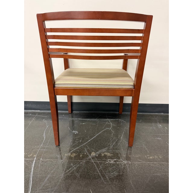 Wood Two Knoll Studio Ricchio Arm Chairs by Joseph and Linda Ricchio (Pair of 2) For Sale - Image 7 of 9