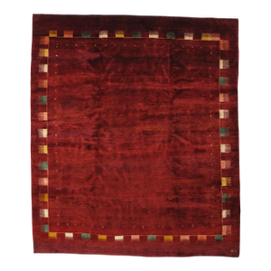 Vintage Hand-Knotted Persian Gabbeh Rug 8'4" X 9'7"