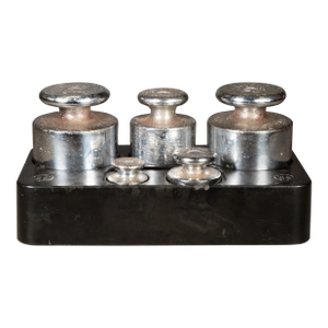 Vintage Chrome and Steel Weights c.1930-1950