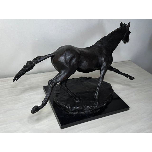 Enzo Plazzotta Galloping Horse Bronze Sculpture – Limited Edition 6/9 – Signed, Museum-Quality For Sale - Image 12 of 18