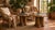 Wood Pair of Mid-Century Octagonal Side Tables Attributed to Drexel Esperanto | Etched Slate Tops | 1960s For Sale - Image 7 of 7
