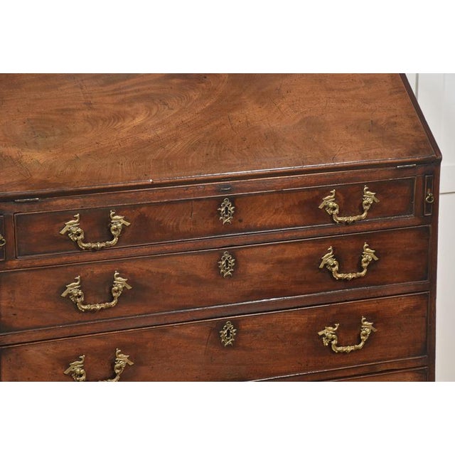 Wood George III Mahogany Bureau For Sale - Image 7 of 15