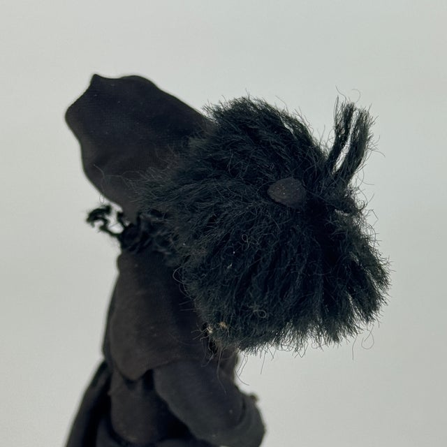 Sculpture Materials Early 20th Century Primitive "The Chimney Sweeper" Clay Figure on Stand For Sale - Image 7 of 10