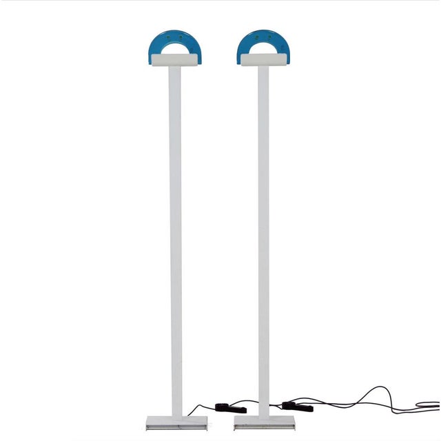 Alba Floor Lamps by Renato Toso & Roberto Pamio for Leucos, 1980s, Set of 2 For Sale - Image 14 of 14