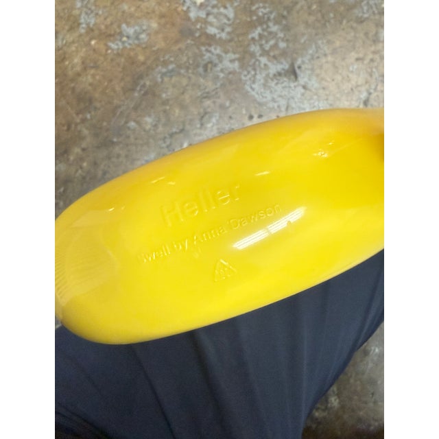 Anna Dawson for Heller Swell Yellow Wall Catchall For Sale - Image 11 of 12