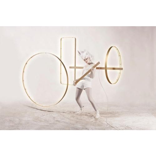 Not Yet Made - Made To Order Eden Rectangle 100 Gold Aluminum Pendant Lamp by JSPR For Sale - Image 5 of 11