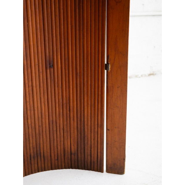 Wood French Tambour Room Divider by Jomaine Baumann for s.n.s.A. For Sale - Image 7 of 11
