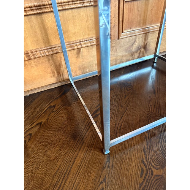 Late 20th Century Aluminum Brass Side Table by John Vesey For Sale - Image 10 of 10