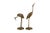 Mid-Century Modern Leonard Brass Crane Figurines (12"). Iconic examples of Mid-Century Modern and Hollywood Regency...
