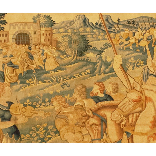 17th Century Flemish Historical Tapestry with the Roman General Coriolanus For Sale - Image 4 of 6