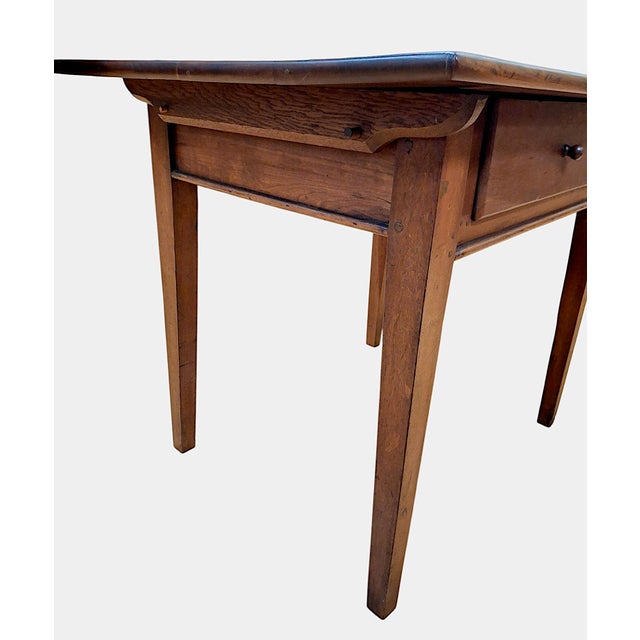 Wood 19th-Century American Cherry Folk Art Table For Sale - Image 7 of 8