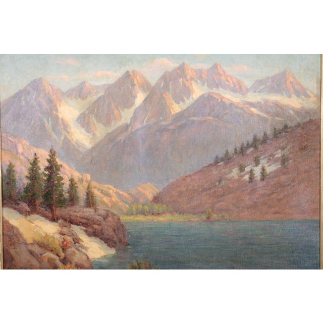High Sierras Landscape Painting by Frederick Carl Smith (1886-1955) For Sale - Image 4 of 12