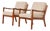 Senator Easy Chairs by Ole Wanscher for France & Son, Set of 2 For Sale