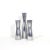 Vintage Mid-Century Modern Erika Pekkari Aluminum Scandinavian Candlesticks- Set of 3 For Sale - Image 6 of 6