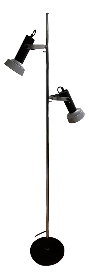 Vintage Adjustable Floor Lamp in Aluminum, 1970s