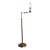 Vintage Regency Brass Articulated Floor Lamp For Sale
