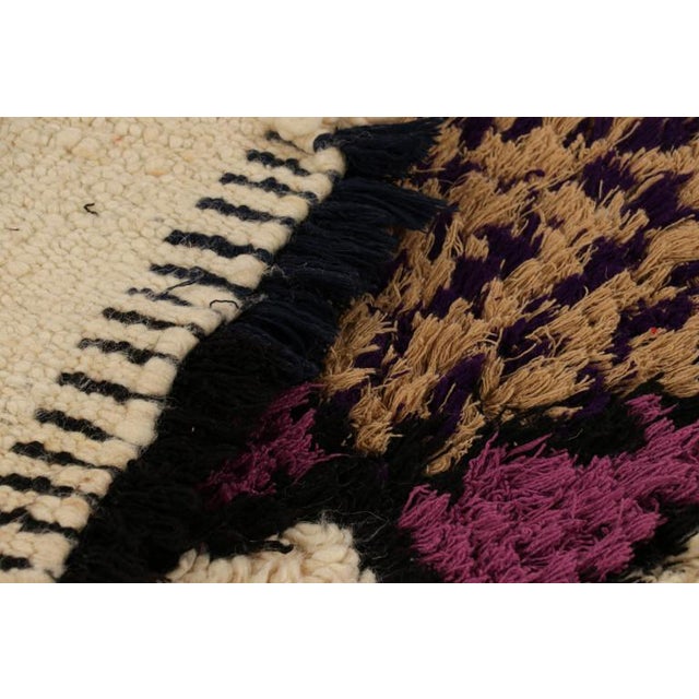 1950s Vintage Moroccan Runner With Polychromatic Geometric Medallions From Rug & Kilim For Sale - Image 5 of 7