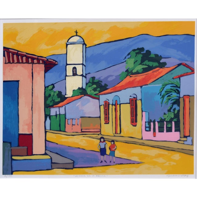 Calle De La Ermita, Valencia Spain, Limited Edition Screen Print Bright and bold screen print by Spanish artist Guido...