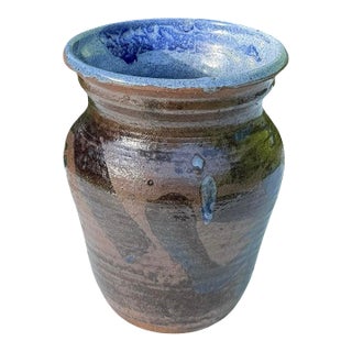 Vintage 6.75” Signed Studio Pottery Vase For Sale