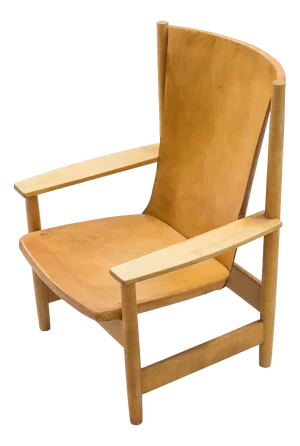 Modern Swedish Leather Lounge Chair, 1950s