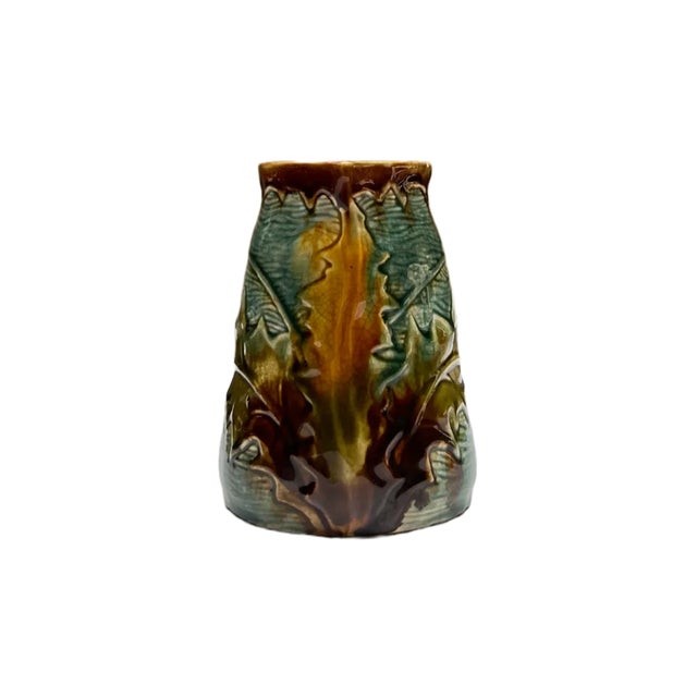 19th Century Small Antique French Majolica Thistle Pitcher For Sale - Image 5 of 5