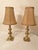 Solid Brass Mid 20th Century Uniquely Intricate Candlestick Style Pair of Lamps Excellent Condition. For Sale - Image 12 of 12