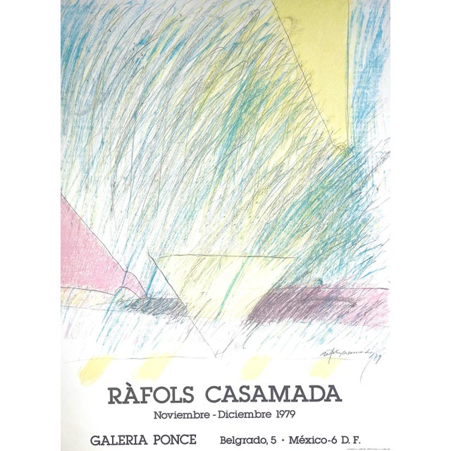 1979 Ràfols Casamada Galeria Ponce Mexico City Exhibition Poster For Sale