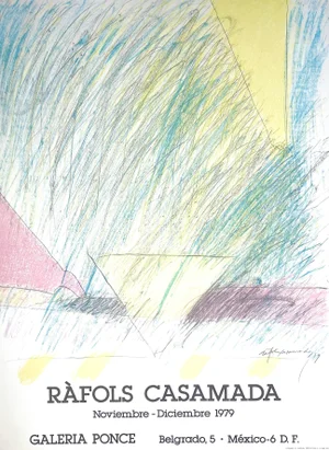 1979 Ràfols Casamada Galeria Ponce Mexico City Exhibition Poster