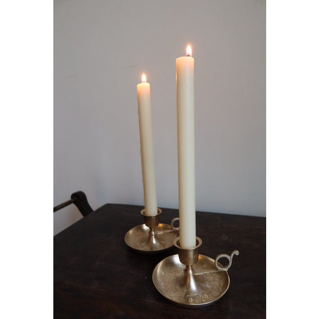 Brass Candlesticks For Sale - Image 6 of 6