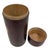 Brown Mid-20th Century Antique Chinese Hand-Painted Cylindrical Bamboo Tea Caddy For Sale - Image 8 of 9