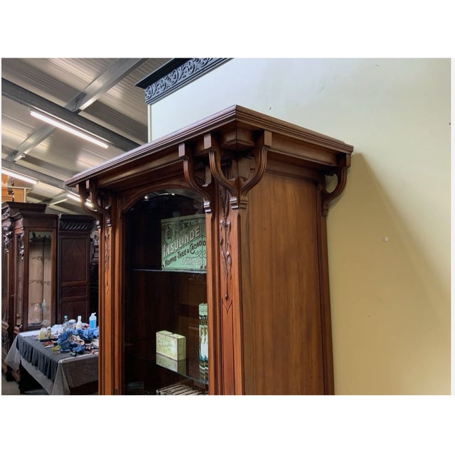Antique Art Nouveau Bookcase, 1900 For Sale - Image 12 of 13