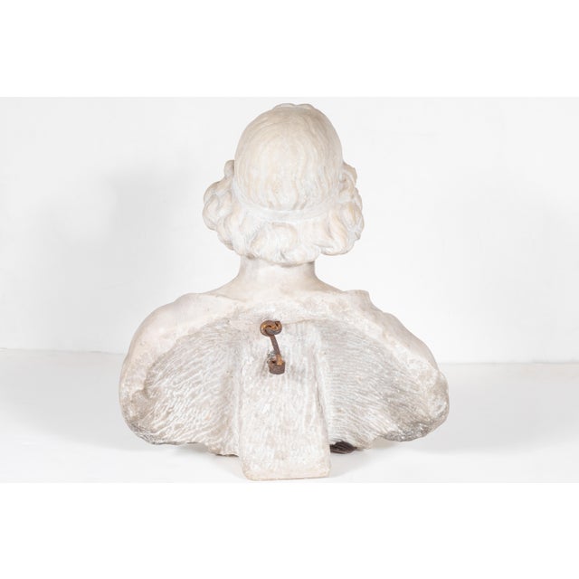 Late 18th Century 18th Century, Carrara Marble Bust, circa 1785 For Sale - Image 5 of 5
