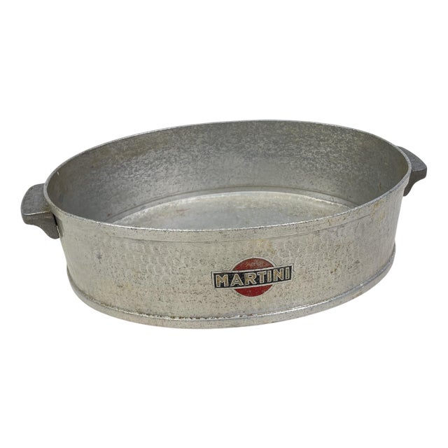 Martini Tray in Aluminum, 1940s For Sale
