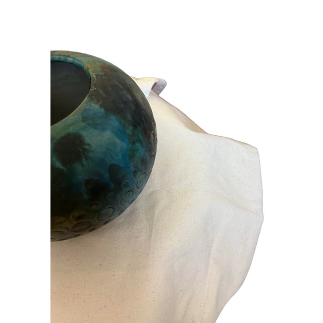 Ceramic Alvino Bagni ‘Sea Garden’ Bulbous Vase For Sale - Image 7 of 9