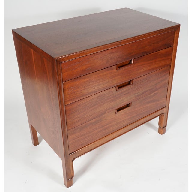 Mount Airy Janus Mid Century Walnut Lowboy Dresser For Sale In Miami - Image 6 of 10