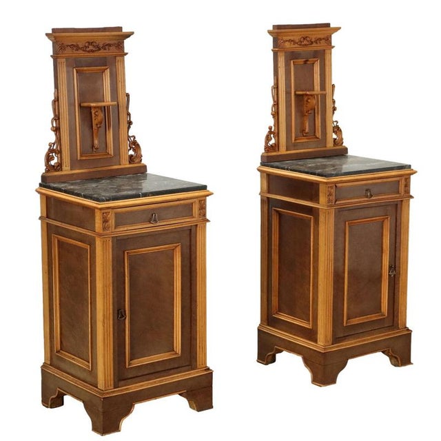 Liberty Bedside Tables in Marble, Set of 2 For Sale - Image 12 of 12