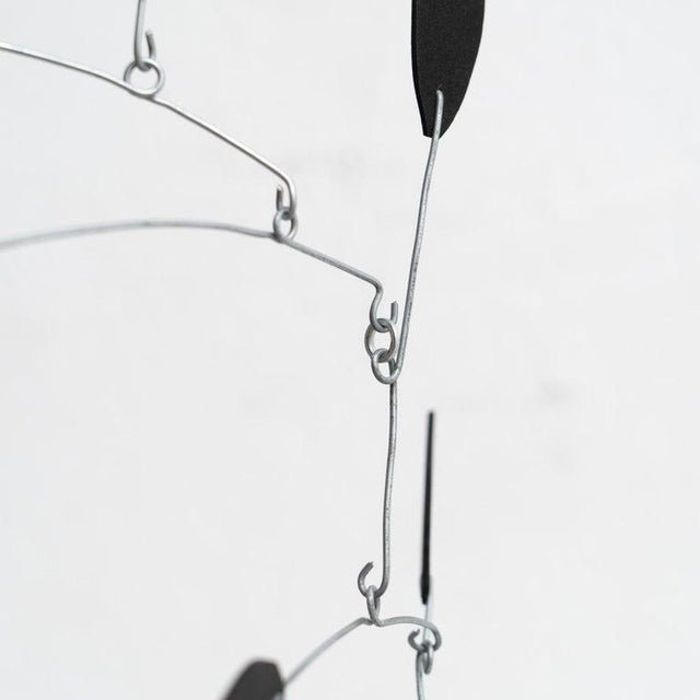 Metal Unknown, Enchanting Dynamics: Iron and Foam Kinetic Sculpture Black in Play, 1990s, Metal For Sale - Image 7 of 16