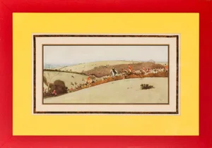 A Hunting We Will Go Colour Plate by Cecil Aldin