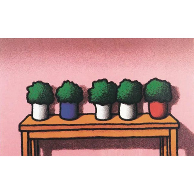 1990s Tino Stefanoni, Fiori rosa, 1997, Screenprint For Sale - Image 5 of 5