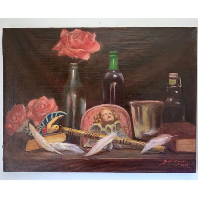Contemporary Realist Still Life Oil Painting by Scott Hague For Sale - Image 4 of 11