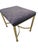 Vintage Italian Regency Brass Labarge Ottoman Footstool Vanity Bench Harden For Sale - Image 12 of 14