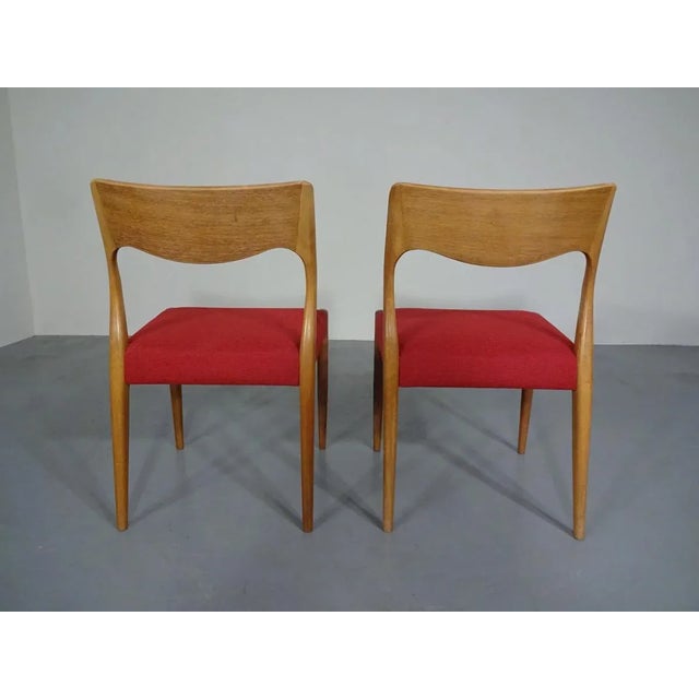 1960s Set of Danish Oak Dining Chairs, 1960s For Sale - Image 5 of 17