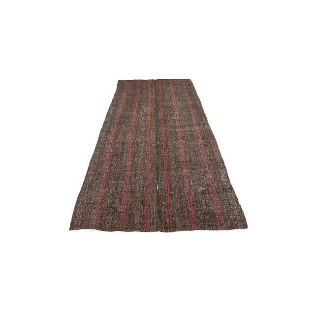 Handwoven vintage modern kilim rug from Adana Region of Turkey. Approximately 50-60 years old. In very good condition.