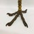 Antique Talon Base Electrified Brass Oil Lamp, Scroll motif throughout brass base with corkscrew detail on lower column,...