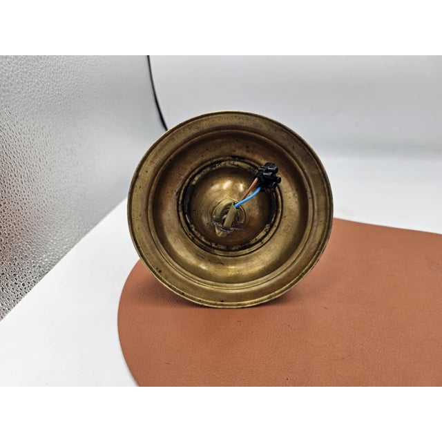 Art Deco Brass Ceiling Lamp, 1920s For Sale - Image 4 of 5