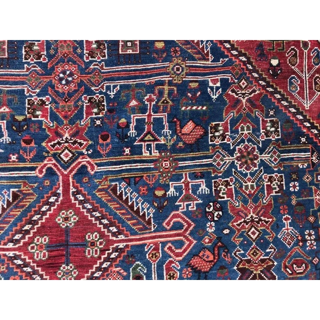 Textile Antique Ghashghaei Rug For Sale - Image 7 of 18