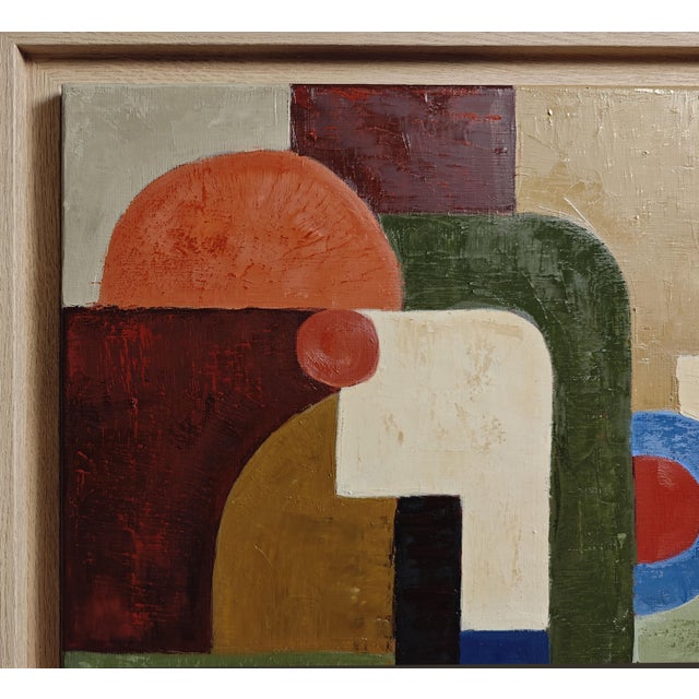 Connivence, Contemporary Abstract Landscape, Oil Painting Framed by Sophie Dumont For Sale - Image 4 of 7