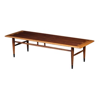 Coffee Table in Walnut and Oak by Andre Bus for Lane Acclaim, 1960s For Sale