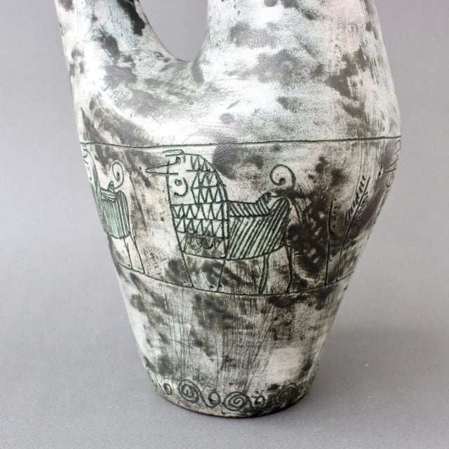 French Ceramic Zoomorphic Pitcher by Jacques Blin, 1950s For Sale - Image 13 of 18
